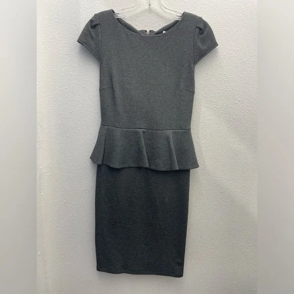 Alice + Olivia Gray Peplum Dress - Picture 4 of 13